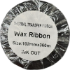 Красящая лента. Рибон. 102мм/360м WAX   d 2.54 см/1 дюйм   намотка OUT